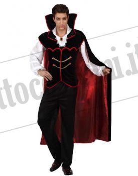 Costume da vampiro con gilet nero