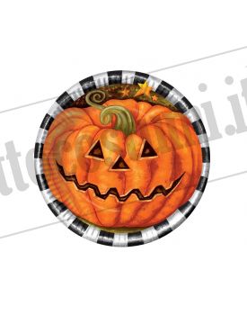 Piatti carta piccoli decorazione ZUCCA 17 cm 