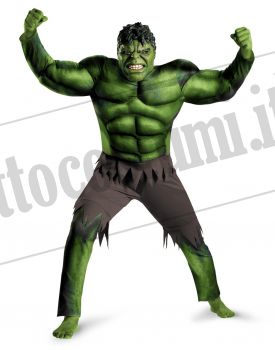 Costume HULK con muscoli ufficiale THE AVENGERS