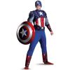 Costume The Avengers CAPITAN AMERICA con muscoli