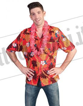 Camicia Hawaiana PARADISO ROSSO