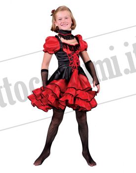 Costume CAN CAN ROSALIE bambina