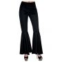 Pantaloni zampa HIPPIE NERI donna