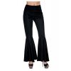 Pantaloni zampa HIPPIE NERI donna