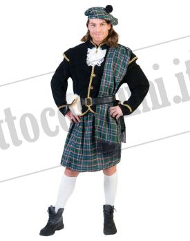 Costume uomo scozzese BLUE TARTAN