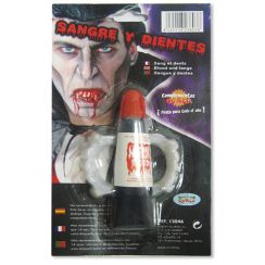 DENTIERA vampiro con SANGUE