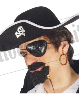 Set benda pirata e orecchino a cerchio