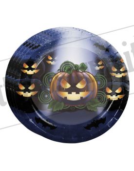 Piatti carta decorazione ZUCCA HALLOWEEN 23 cm