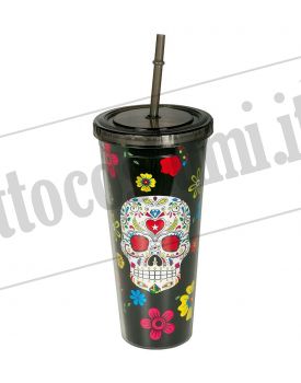 Bicchiere DIA DE LOS MUERTOS 20 cm