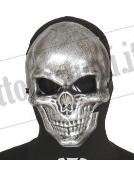 Maschera teschio argento