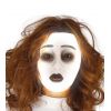 Maschera trasparente donna fluorescente