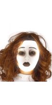 Maschera trasparente donna fluorescente