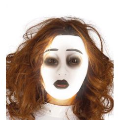 Maschera trasparente donna fluorescente