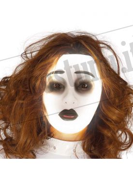 Maschera trasparente donna fluorescente