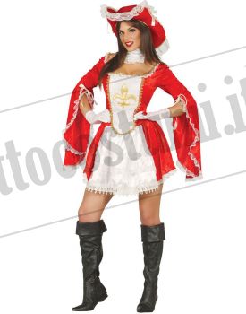 Costume MOSCHETTIERA rossa