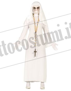 Costume MONACA FANTASMA bianco