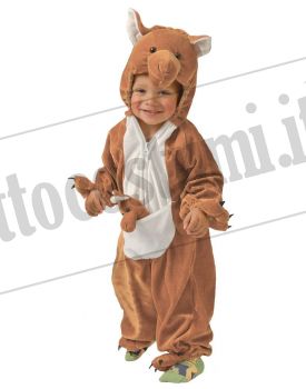 Guirca Costume Carnevale Leone Bambino Bambina Vestito Tuta Intera