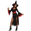 Costume STREGA sexy nera e rossa