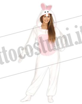 Costume tuta CONIGLIETTO BIANCO adulto