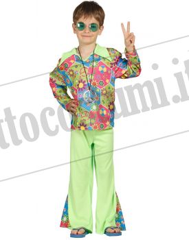 Costume HIPPIE BOY SCANZONATO