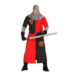 Costume CAVALIERE MEDIEVALE rosso adulto