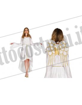 Vestito bianco donna corto angelo