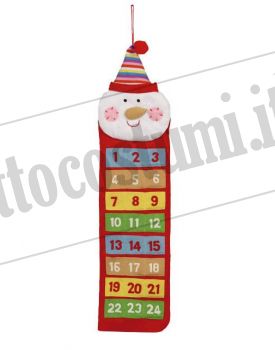 Calendario dell'avvento PUPAZZO DI NEVE 75 cm