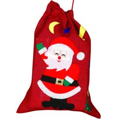 Sacco juta BABBO NATALE 50 X 37 cm