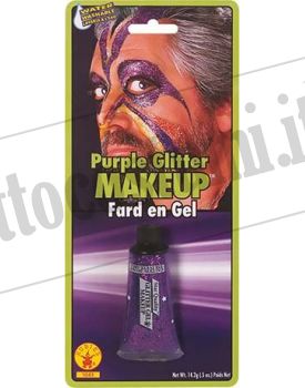 Trucco gel glitter viola