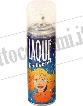 Lacca per capelli argento glitter