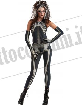 Costume DONNA SCHELETRO adulto