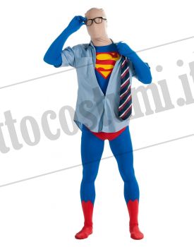 Costume SUPERMAN tuta 2nd Skin adulto