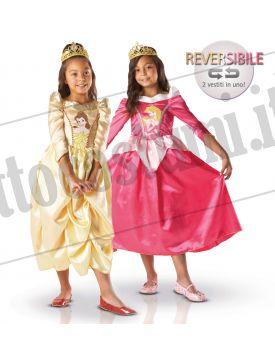 Costume reversibile Principesse AURORA e BELLE