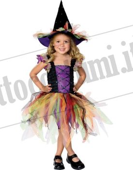 Costume STREGA MULTICOLORE