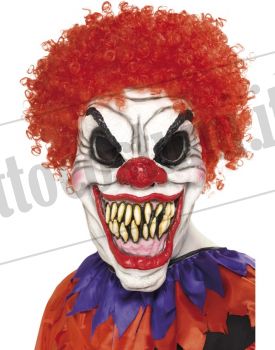 Maschera SCARY CLOWN con parrucca