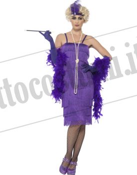 Costume CHARLESTON VIOLA LUNGO