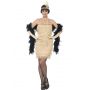 Costume CHARLESTON FLAPPER ORO 