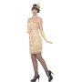 Costume CHARLESTON FLAPPER ORO 