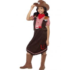 COSTUME COWGIRL DEL VECCHIO WEST BAMBINA 5/7 ANNI