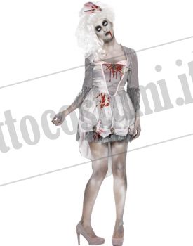 Costume da zombie suora per una donna