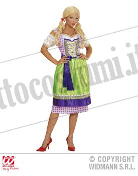 Costume DIRNDL viola-verde