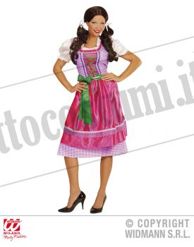 Costume DIRNDL rosa-verde