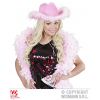 Cappello COWGIRL ROSA con rifinitura in marabou 