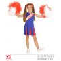 Costume CHEERLEADER blu rossa bambina