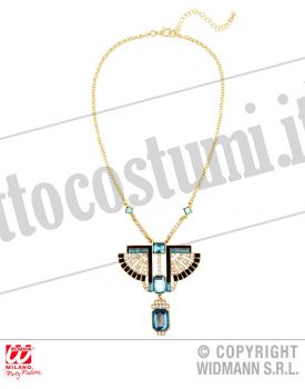 Collana FARAONE oro con strass e gemme topazio