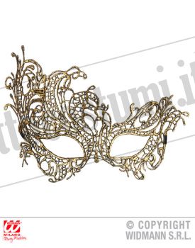 Maschera macramé oro