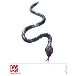 Serpente argento-nero modellabile 80 cm