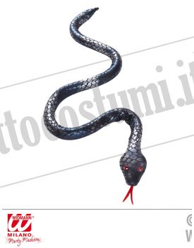 Serpente argento-nero modellabile 80 cm