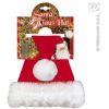 Cappello Babbo Natale lusso in peluche