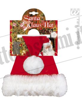 Cappello Babbo Natale lusso in peluche